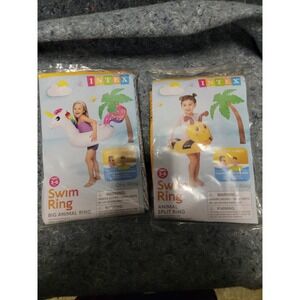 Intex Swim Ring: Big‎ animal and Animal Split Ring Set of 2